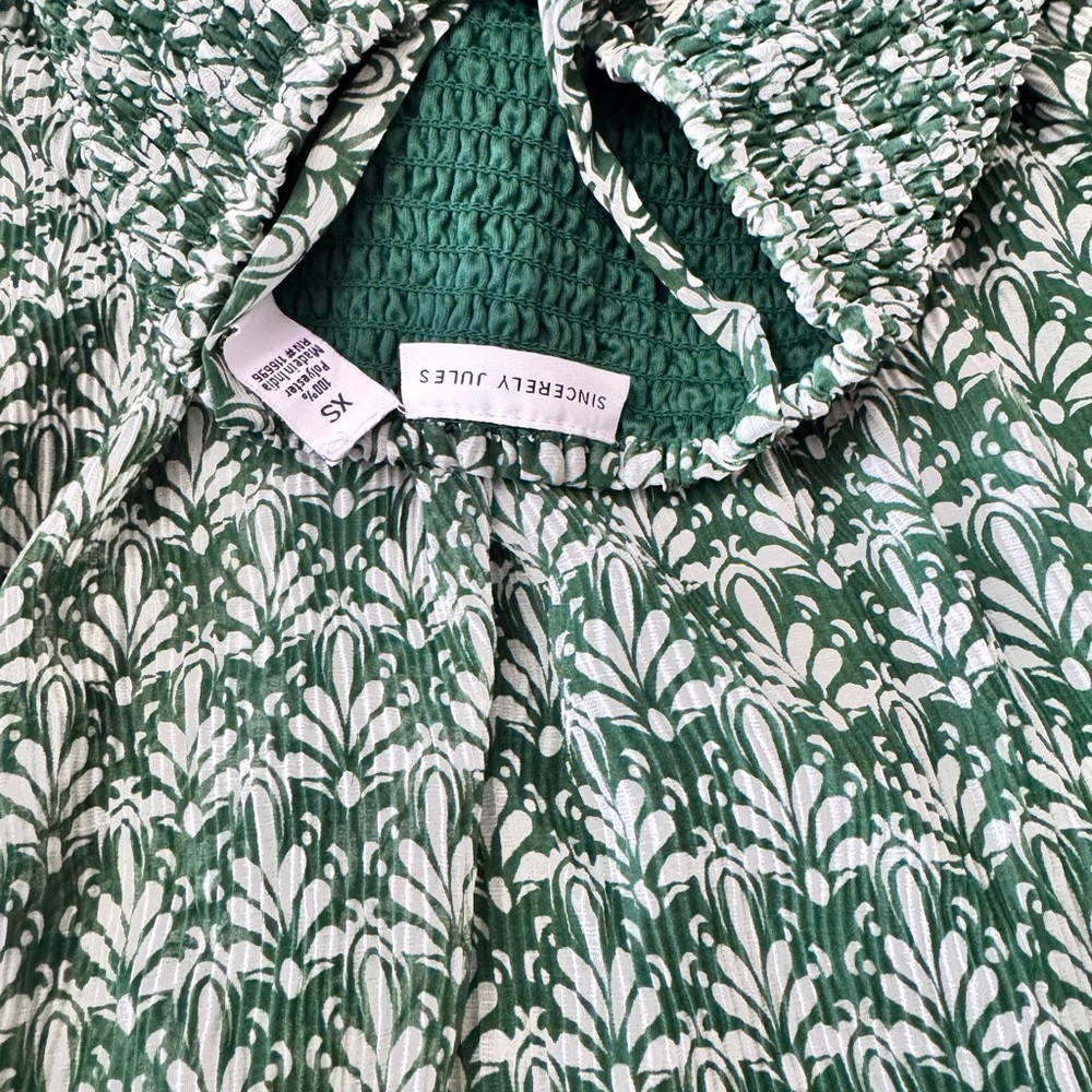 Sincerely Jules Green and White Maxi Dress